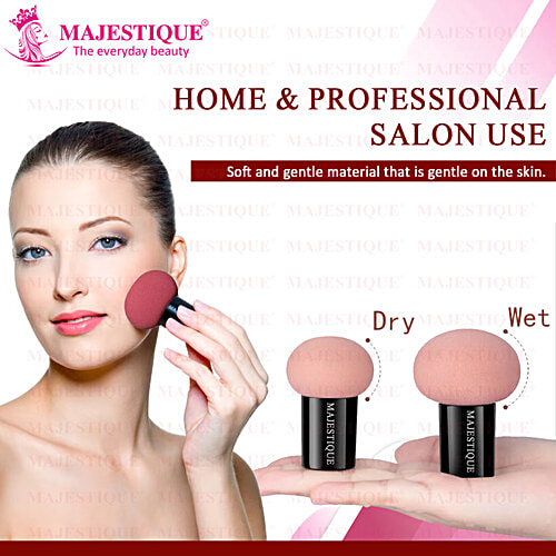 Majestique Makeup Mushroom Beauty Blender - Foundation Sponge, Super Soft, Skin-Friendly, 1 pc  
