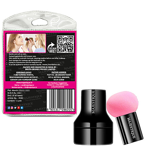 Majestique Makeup Mushroom Beauty Blender - Foundation Sponge, Super Soft, Skin-Friendly, 1 pc  