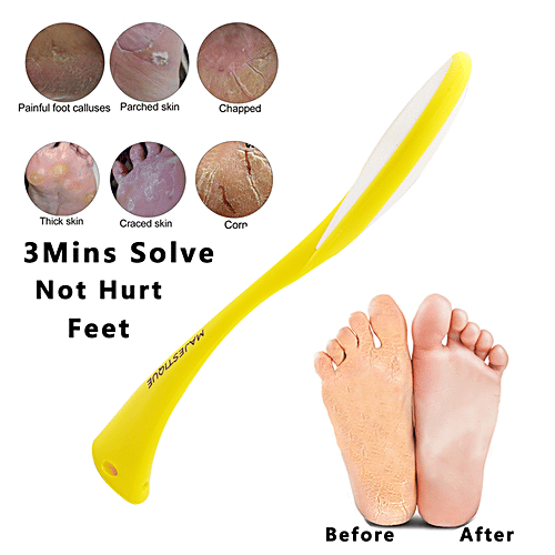 Majestique Dual Sided Foot Filer - Pedicure Tools, Callus Remover, For Cracked Heels, 1 pc  