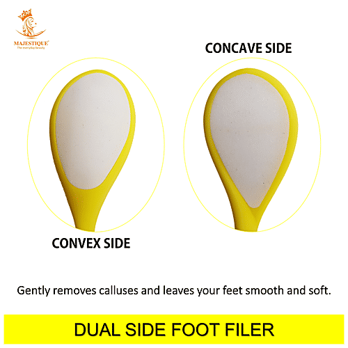 Majestique Dual Sided Foot Filer - Pedicure Tools, Callus Remover, For Cracked Heels, 1 pc  