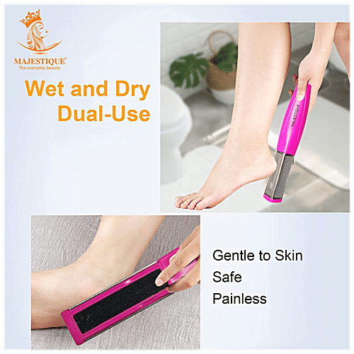 Buy MAJESTIQUE Double Sided Foot File Pedicure, Heel Rasp, Safe, For Dead Skin Foot Online at