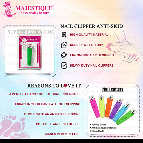 Majestique Nail Clipper - Anti Skid, Sharp & Durable, Small, 1 pc  