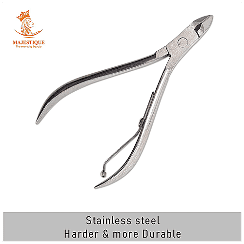 Majestique Professional Cuticle Trimmer/Nipper - Stainless Steel, Sharp Edge Tip, Durable, 1 pc