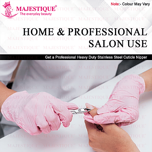 Majestique Professional Cuticle Trimmer/Nipper - Stainless Steel, Sharp Edge Tip, Durable, 1 pc