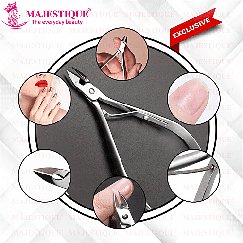 Majestique Professional Cuticle Trimmer/Nipper - Stainless Steel, Sharp Edge Tip, Durable, 1 pc