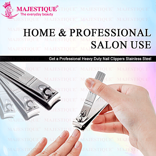 Majestique Compact Nail Clipper - Stainless Steel, For Men & Women, 1 pc