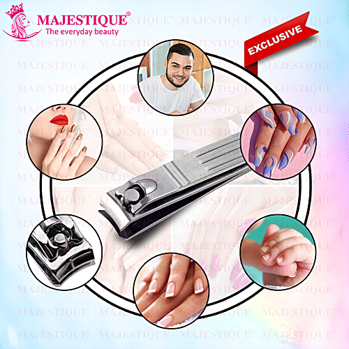 Majestique Compact Nail Clipper - Stainless Steel, For Men & Women, 1 pc