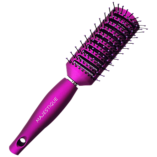 Buy MAJESTIQUE Vent Hair Brush BallTipped Bristles, Perfect For Wet