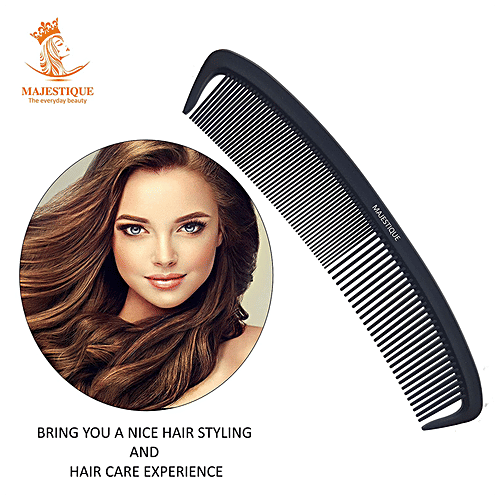 Buy MAJESTIQUE Curve Parting Hair Comb Fine Teeth, AntiStatic, For