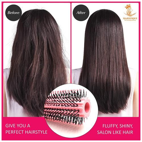 Buy MAJESTIQUE Round Blow Dry Brush - Flexible Bristles, Prefect For Wet & Dry  Hair Online at Best Price of Rs 249 - bigbasket