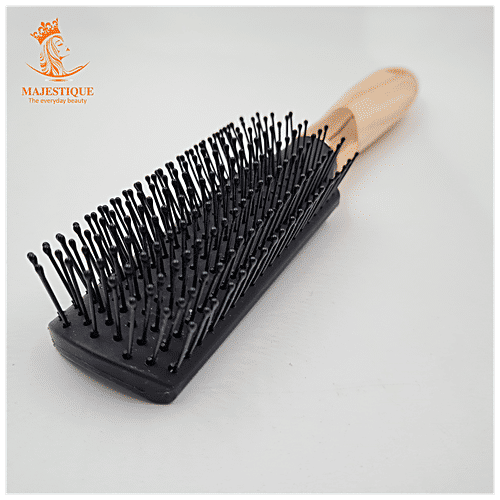 Buy MAJESTIQUE Hair Brush Nylon Bristles, Comfortable Grip, Easily