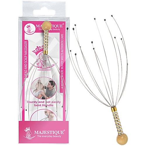 Majestique Head & Scalp Massager - No Tangles, For Deep Relaxation, Hair Stimulation, Stress Relief, 1 pc
