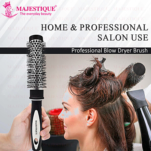 Majestique Roller Blow Dry Hair Brush - Small, Flexible Bristles, Easily Detangles Hair, 1 pc  