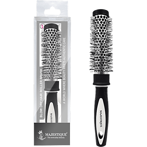 Majestique Roller Blow Dry Hair Brush - Small, Flexible Bristles, Easily Detangles Hair, 1 pc  
