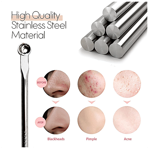 Buy MAJESTIQUE Blackhead Remover Stainless Steel, AntiSlip Design