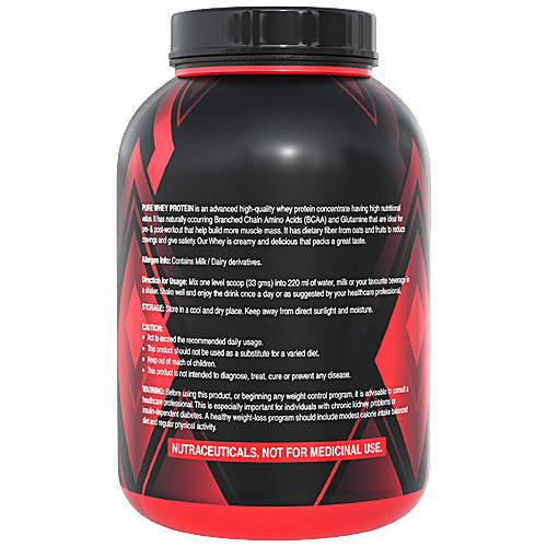 Pure Nutrition  Pure Whey Protein Powder For Muscle Mass & Bone strength - Chocolate Cream Flavour, 2 kg  