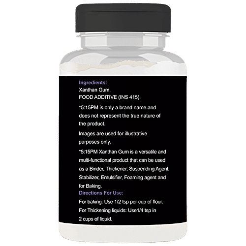 5:15PM Xanthan Gum Powder - Thickening Binding Agent, For Gluten Free Baking, Cooking, Non-GMO, 100 g  