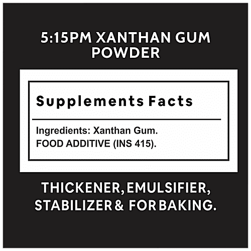5:15PM Xanthan Gum Powder - Thickening Binding Agent, For Gluten Free Baking, Cooking, Non-GMO, 100 g  