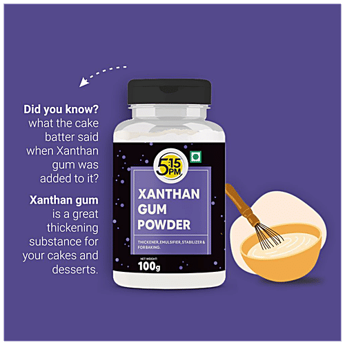 5:15PM Xanthan Gum Powder - Thickening Binding Agent, For Gluten Free Baking, Cooking, Non-GMO, 100 g  