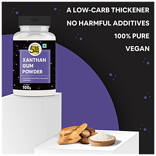 5:15PM Xanthan Gum Powder - Thickening Binding Agent, For Gluten Free Baking, Cooking, Non-GMO, 100 g  