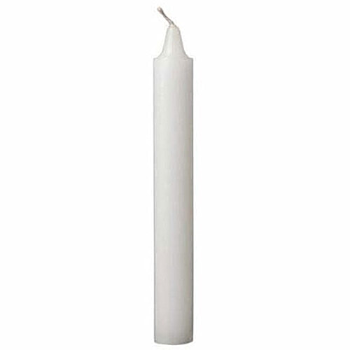 Creative Space White Long Candle - 8x3x30 cm, 6 pcs  Smooth Finish
 High-Quality Wax