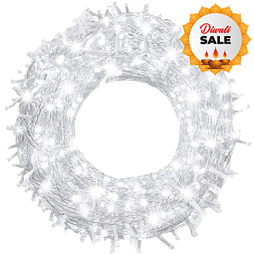 Desidiya Pixel Rice Light 40 Ft White Energy Efficient - Home Decor, 1 pc  Festive, Christmas, Party, Patio Lawn