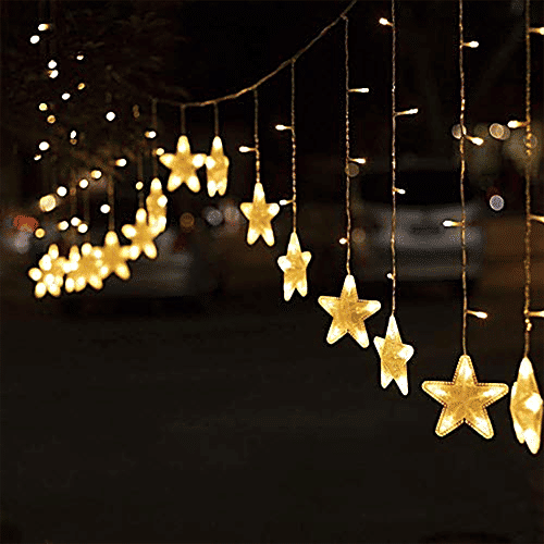Desidiya Star Window String Lights Energy Efficient - For Home Decor, Corded, 1 pc Christmas, Party, Patio Lawn