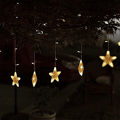 Desidiya Star Window String Lights Energy Efficient - For Home Decor, Corded, 1 pc Christmas, Party, Patio Lawn