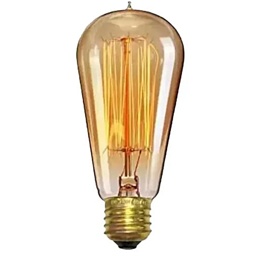 Desidiya Filament Antique Glass Light Bulb - Vintage Edison, Tungsten E27, 8 Watt, Provides Warm Light, For Home Decor, 1 pc