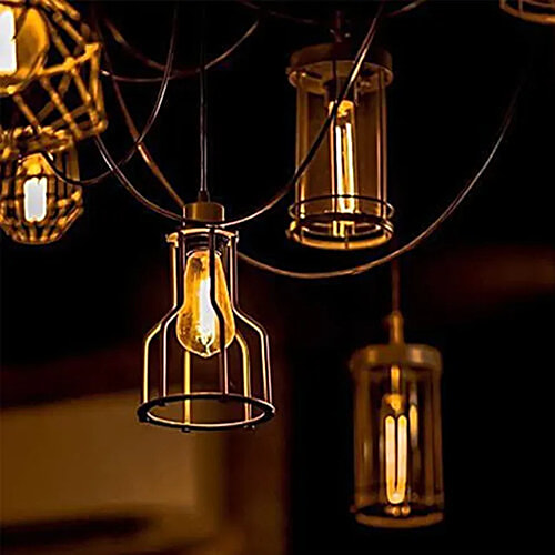 Desidiya Filament Antique Glass Light Bulb - Vintage Edison, Tungsten E27, 8 Watt, Provides Warm Light, For Home Decor, 1 pc
