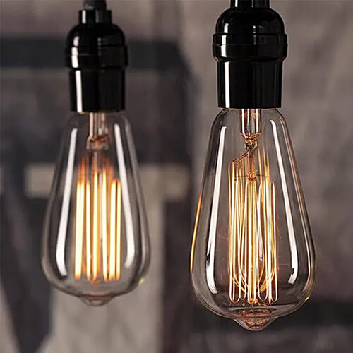 Desidiya Filament Antique Glass Light Bulb - Vintage Edison, Tungsten E27, 8 Watt, Provides Warm Light, For Home Decor, 1 pc