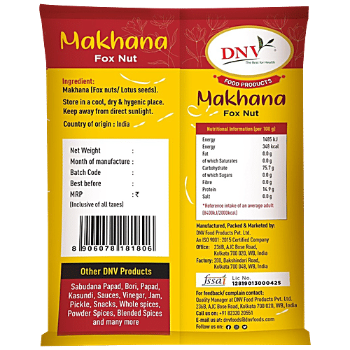Buy Dnv Fox Nut/Makhana Rich In Calcium & Antioxidants Online at Best Price of Rs 249 bigbasket