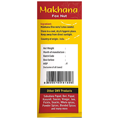 Buy Dnv Fox Nut/Makhana Rich In Calcium & Antioxidants Online at Best Price of Rs 249 bigbasket