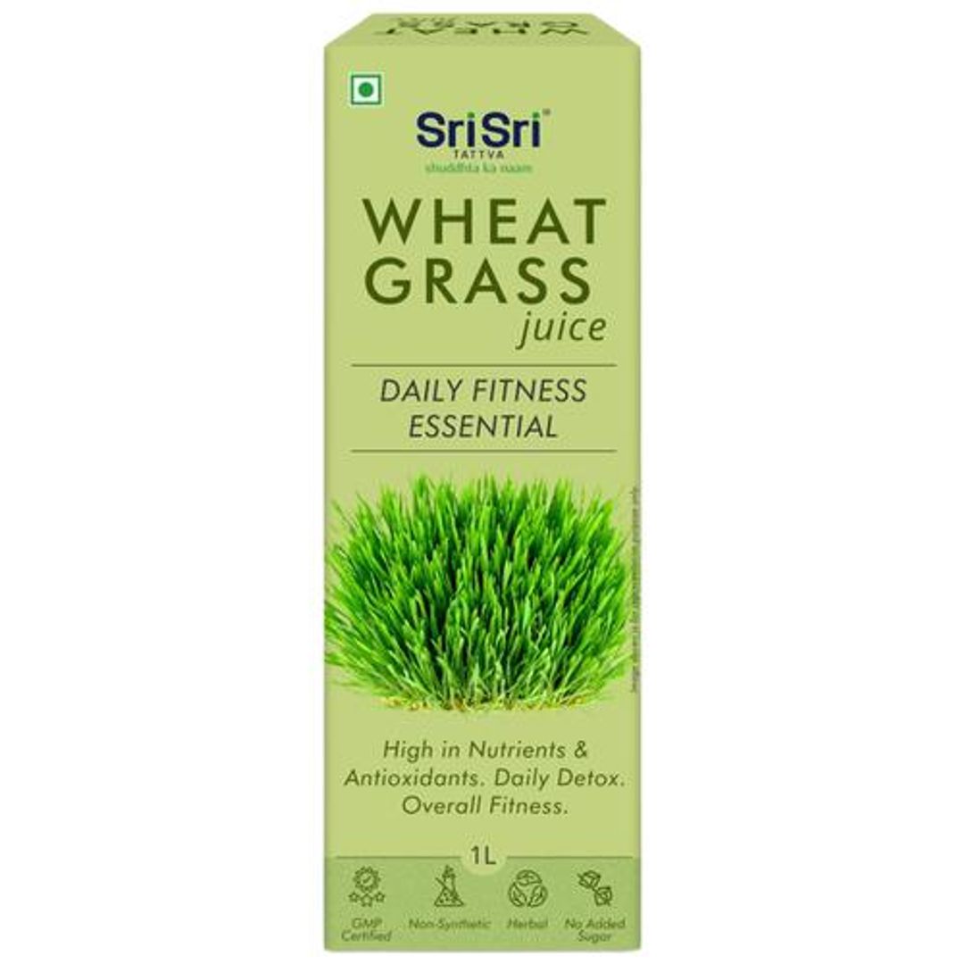Sri Sri Tattva Wheat Grass Juice - Daily Fitness Essential, 1 L 