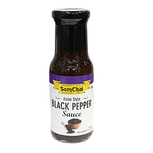 Buy Som Chai Black Pepper Sauce Asian Style, Spicy, Adds Flavour