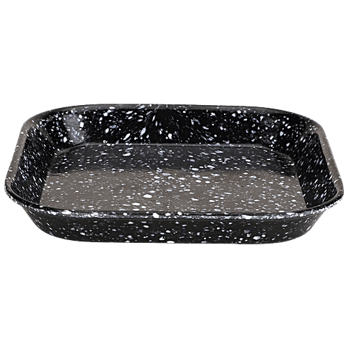 DP Square Snack Tray - Black Dot, Melamine, 1 pc (Set of 2)