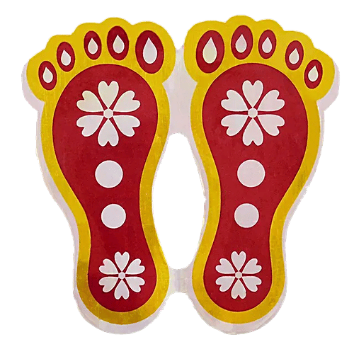 Buy DP Square Serving Tray White Golden, Melamine Online at Best