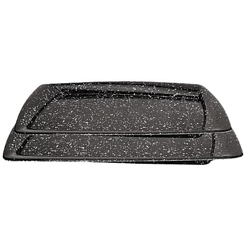 Buy DP Serving Tray Set Black Dot, Rectangle, Melamine Online