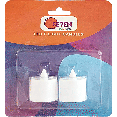 Buy SE7EN LED TLights Candle BVC, White, Traditional, Ideal Gift