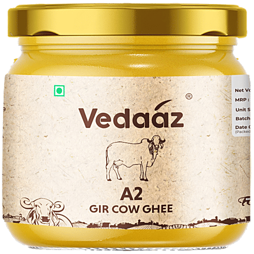 Vedaaz A2 Desi Gir Cow Ghee - Rich In Antioxidants, Boosts Overall Health, 300 ml  