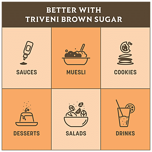 Triveni Triveni Brown Sugar Premium Pack 500G, 500 g Pouch 
