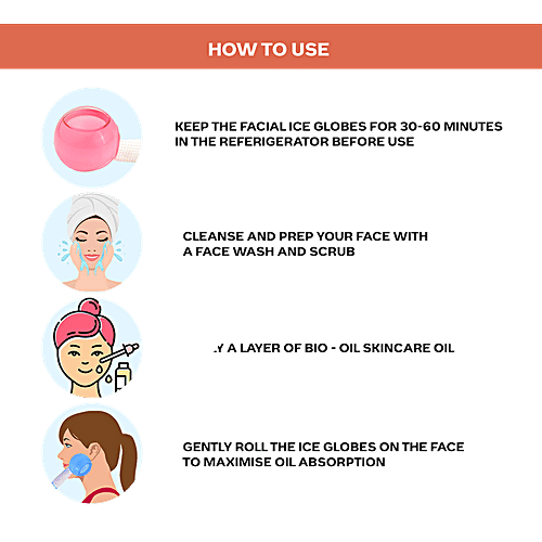 Bio-Oil Bio-Oil Face Massage Gift Set - Original, With Ice Globes, For Skin Tigetning & Depuffing, 125 ml