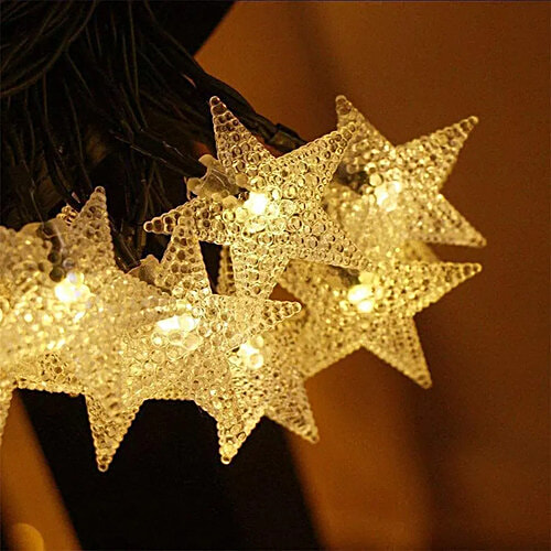 Buy MANSAA 20 LED Star Lights For Celebrations, Home Decoration, Yellow