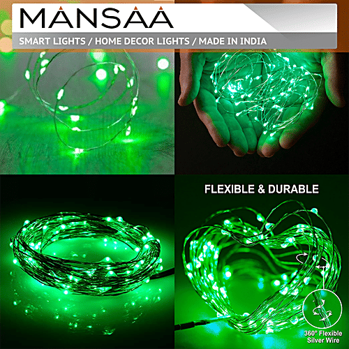 Buy MANSAA 20 LEDs USB String Light - For Home Décor, Indoor & Outdoor ...