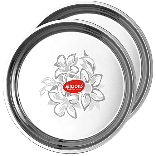 Buy Jensons Stainless Steel Half Plates Strong, Durable, Lightweight