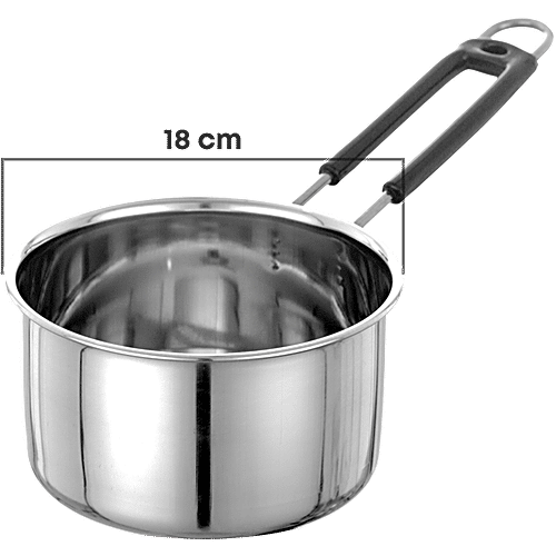 Buy Jensons Stainless Steel Saucepan Induction Base, 18 cm, With Handle, 1.7 L Online at Best