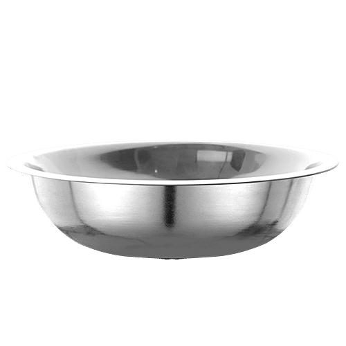 Jensons Heavy Gauge Stainless Steel Solid Mixing Bowl - 21 cm, Lightweight, Silver, 1 pc  