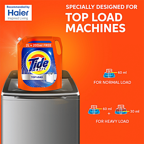 Tide Matic Liquid Detergent Top Load - Stain Removal In Washing Machine, 2 L  