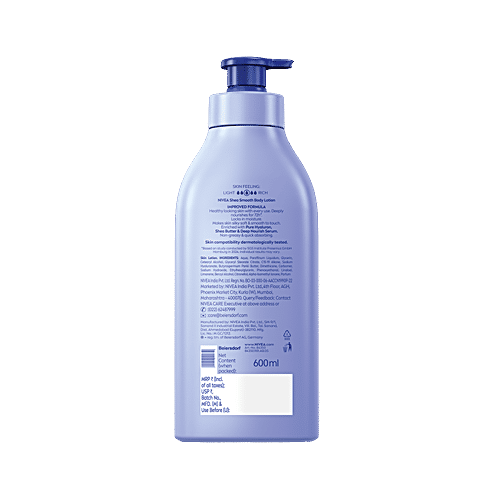 Nivea Shea Smooth Body Milk, 600 ml  