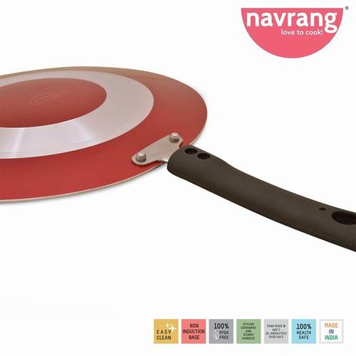 Buy Navrang Aluminium Non-Stick Dosa Tawa - Induction Base, 26 cm, 2.7 mm  Online at Best Price of Rs 349 - bigbasket